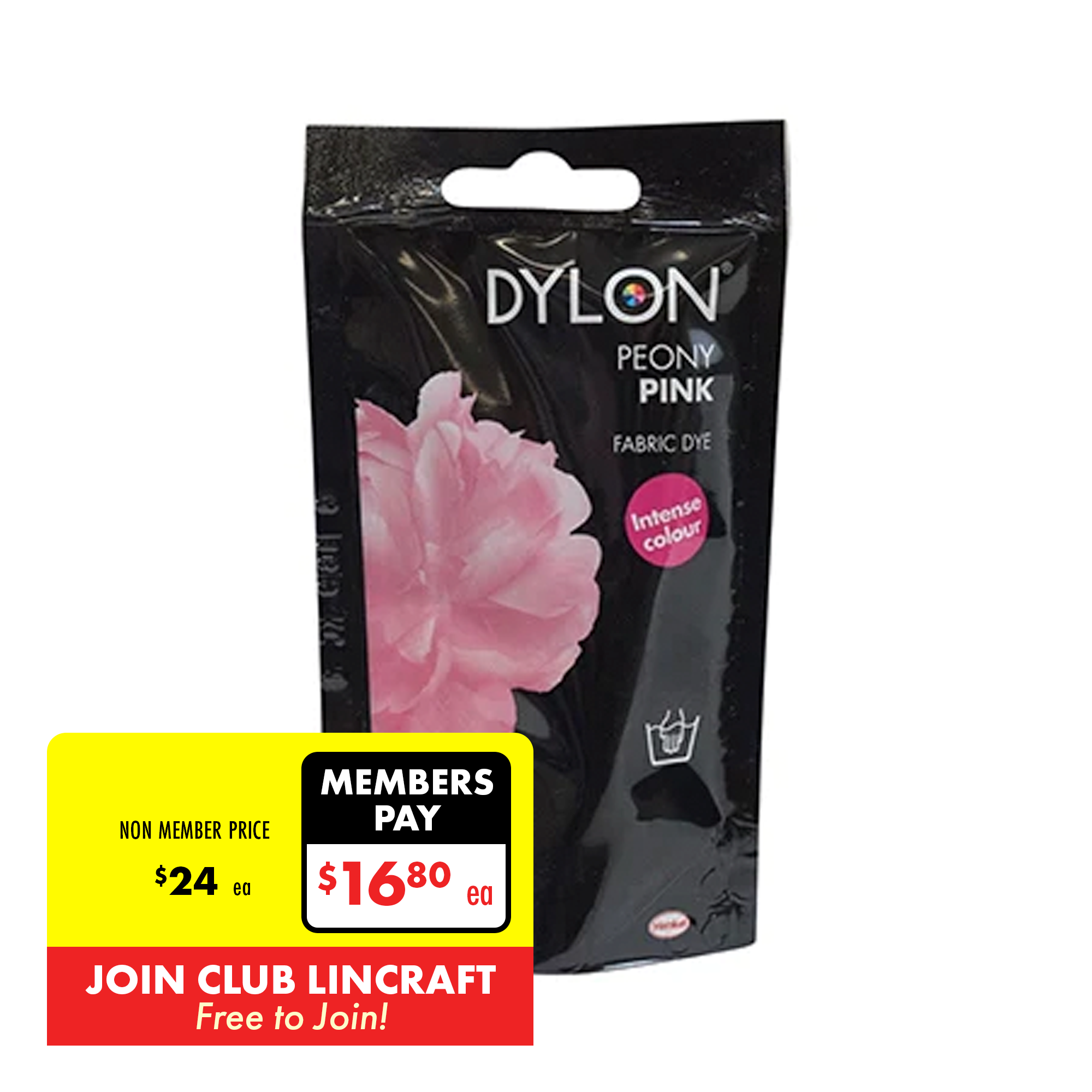 Dylon Hand Fabric Dye, Peony Pink- 50g – Lincraft New Zealand