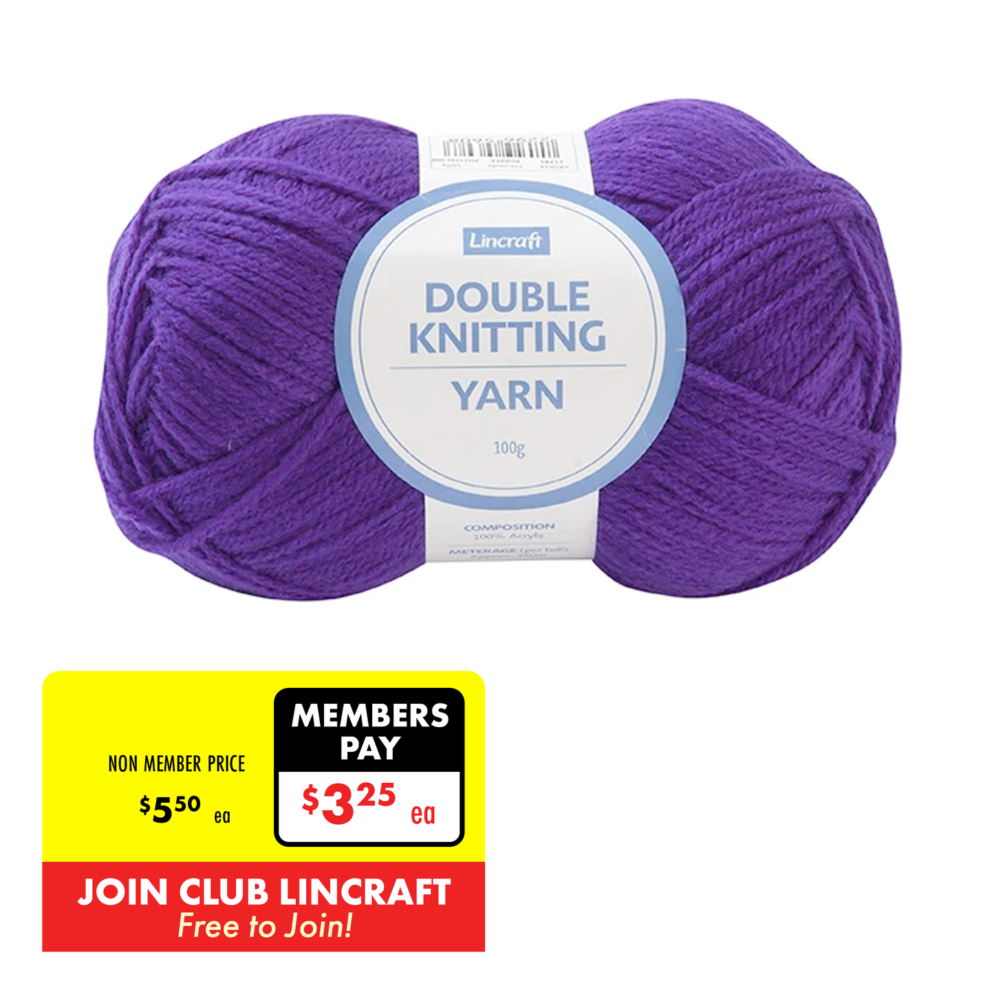 Makr DK 8ply Crochet & Knitting Yarn, 100g Acrylic Yarn