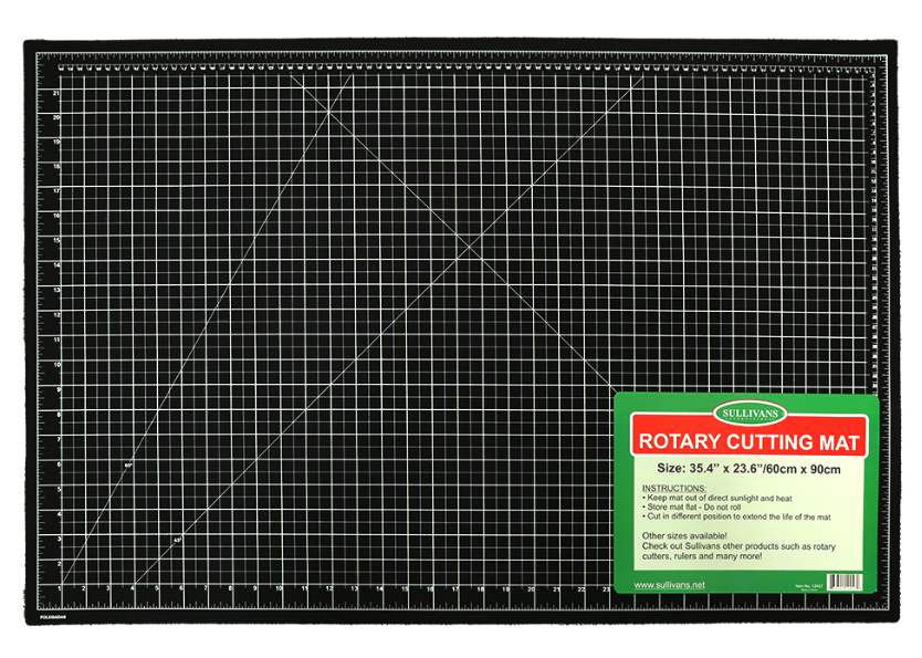 Sullivans Rotary Mat, Black- 60cmx90cm