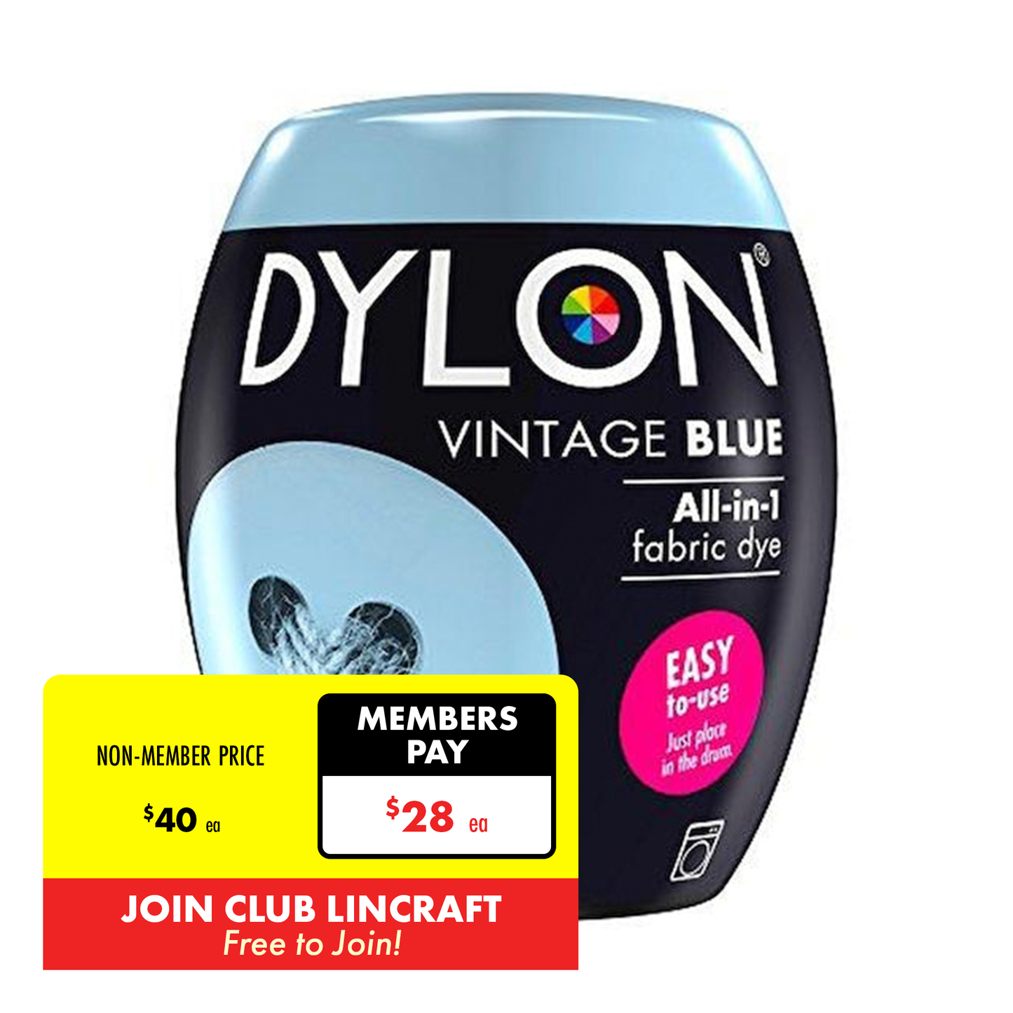 Dylon Dye Machine Fabric Pod, 350g