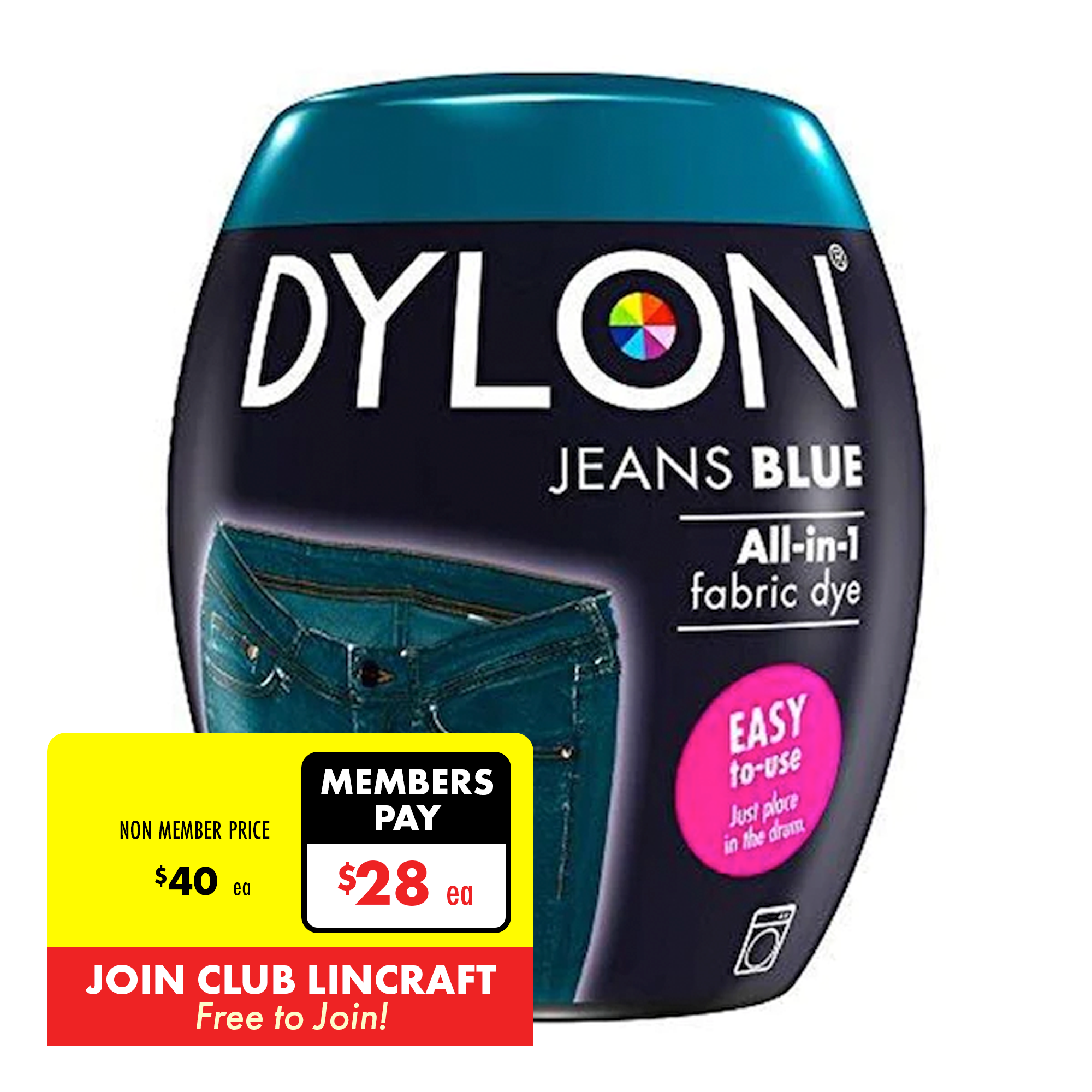 Dylon Fabric Dye, Dusty Violet- 350g – Lincraft