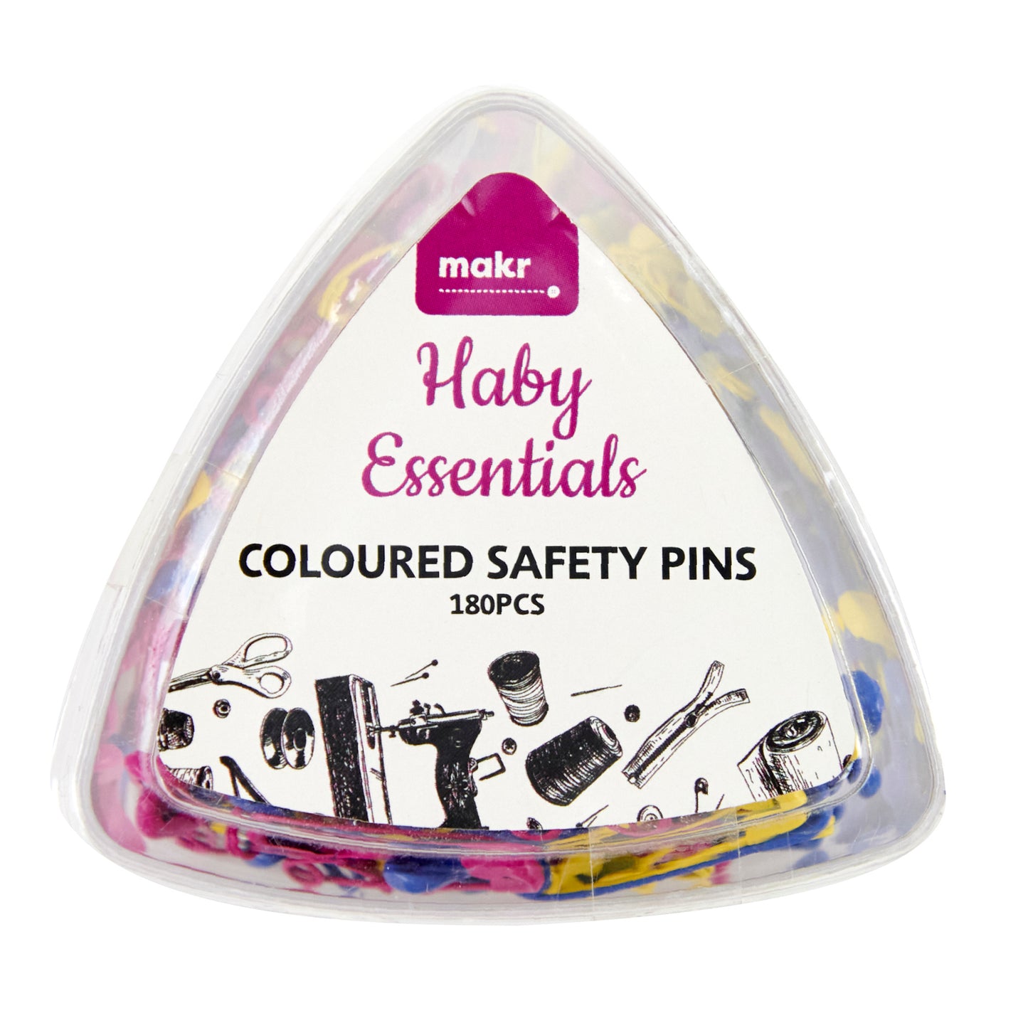 Makr Safety Pins Coloured Pack