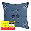 Arizona Cushion, Steel Blue- 50x50cm