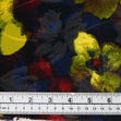 Printed Cotton Chiffon Fabric, Red Yellow Floral- Width 150cm