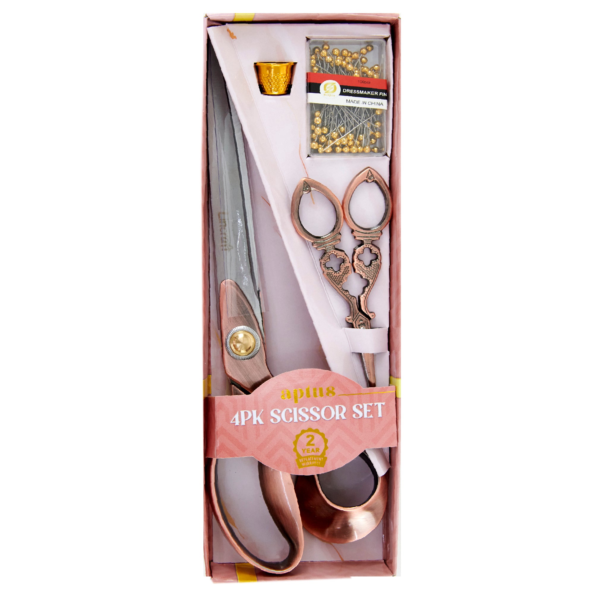 Aptus Sewing Scissor Set, Bronze- 4pk – Lincraft New Zealand