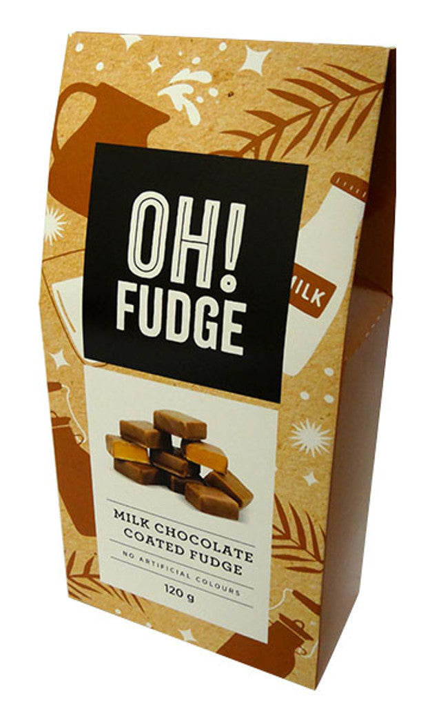 Oh! Fudge Milk Choc Coated Fudge- 120g