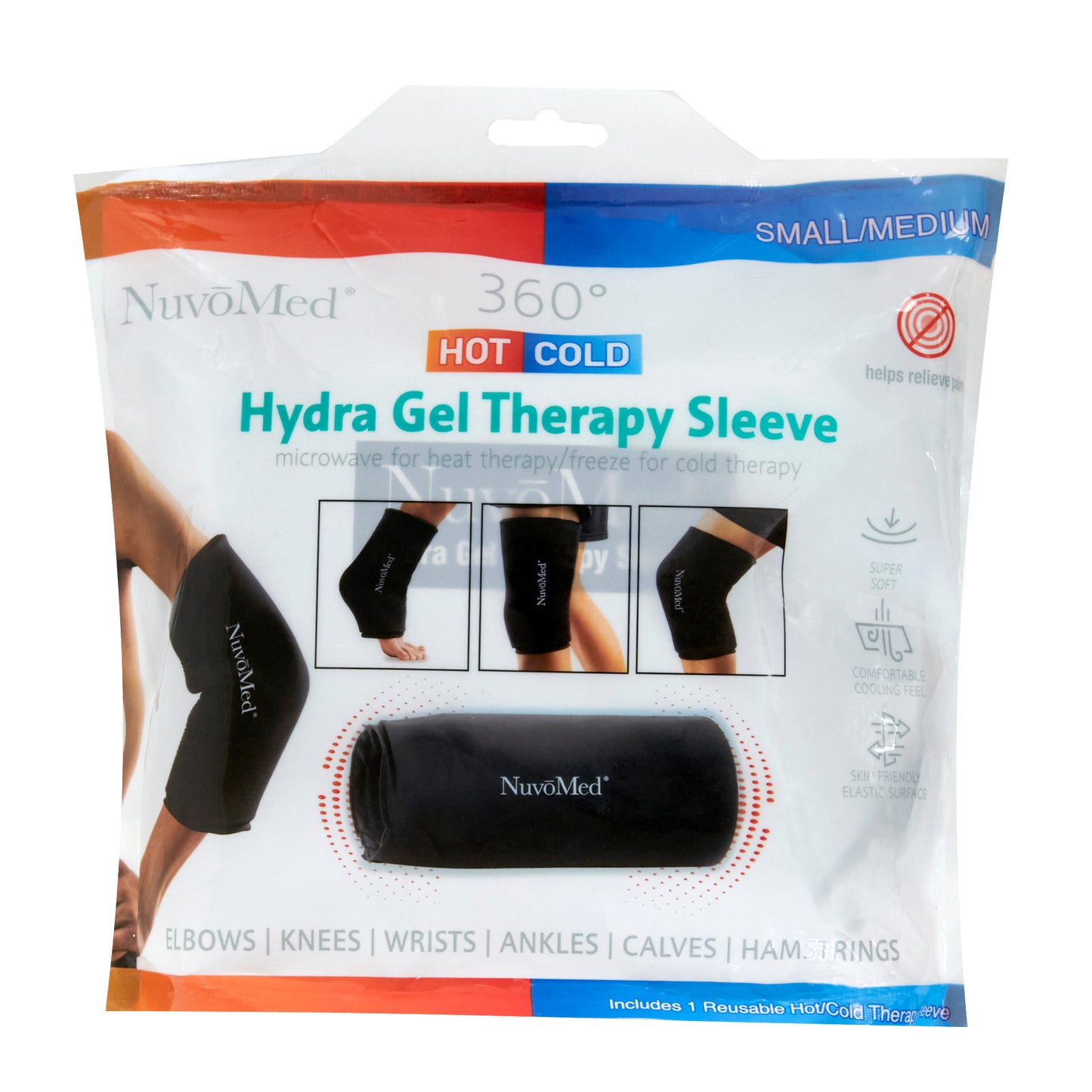 Reusable Hot/Cold Hydra Gell Compression Therapy Sleeve - S/M