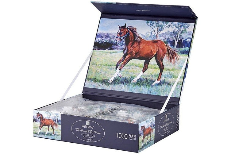1000-Piece Jigsaw Puzzle Beauty of Horses Cantering
