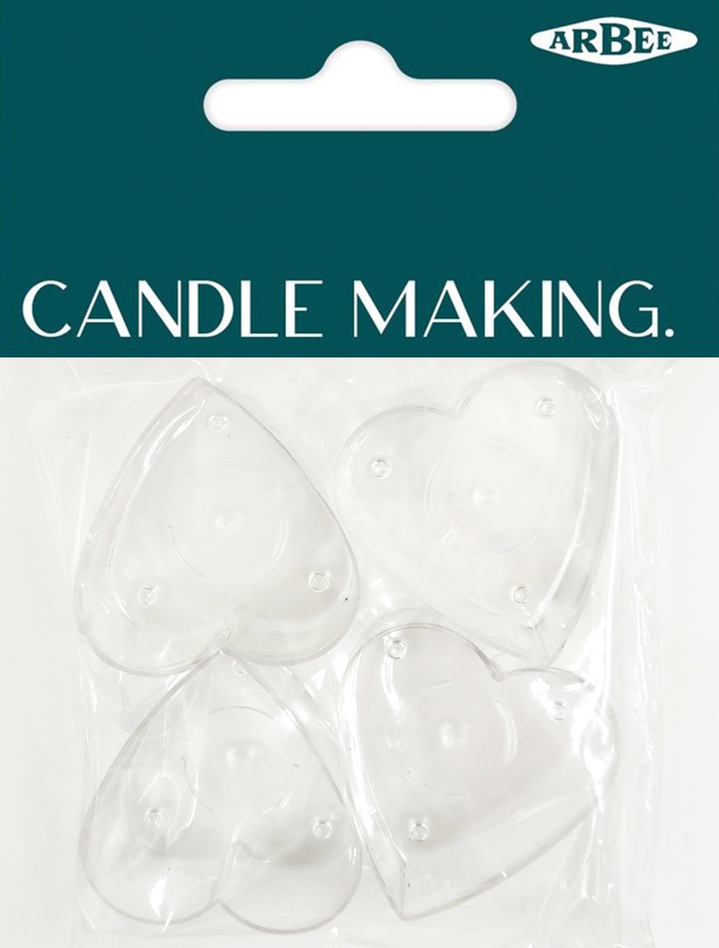 Arbee Tealight PVC Mould, Heart- Clear