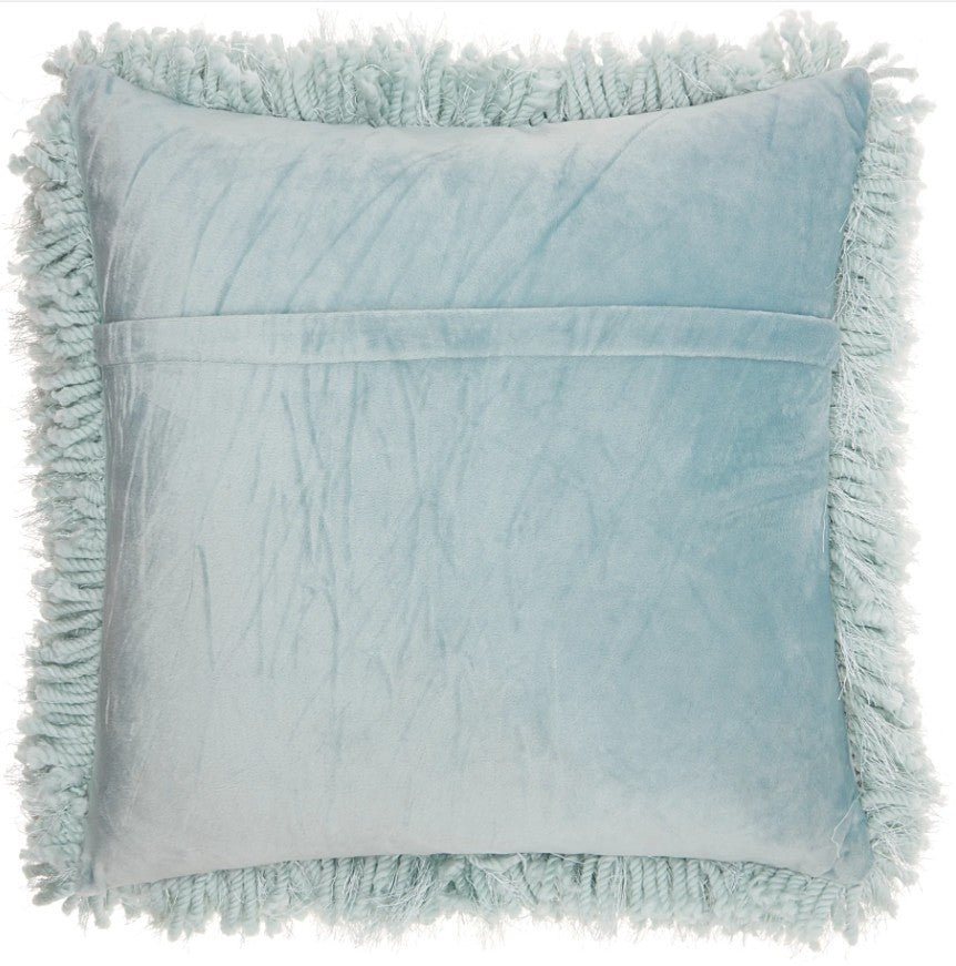 Mina Victory Shaggy Cushion, Celadon- 50.8cmx50.8cm