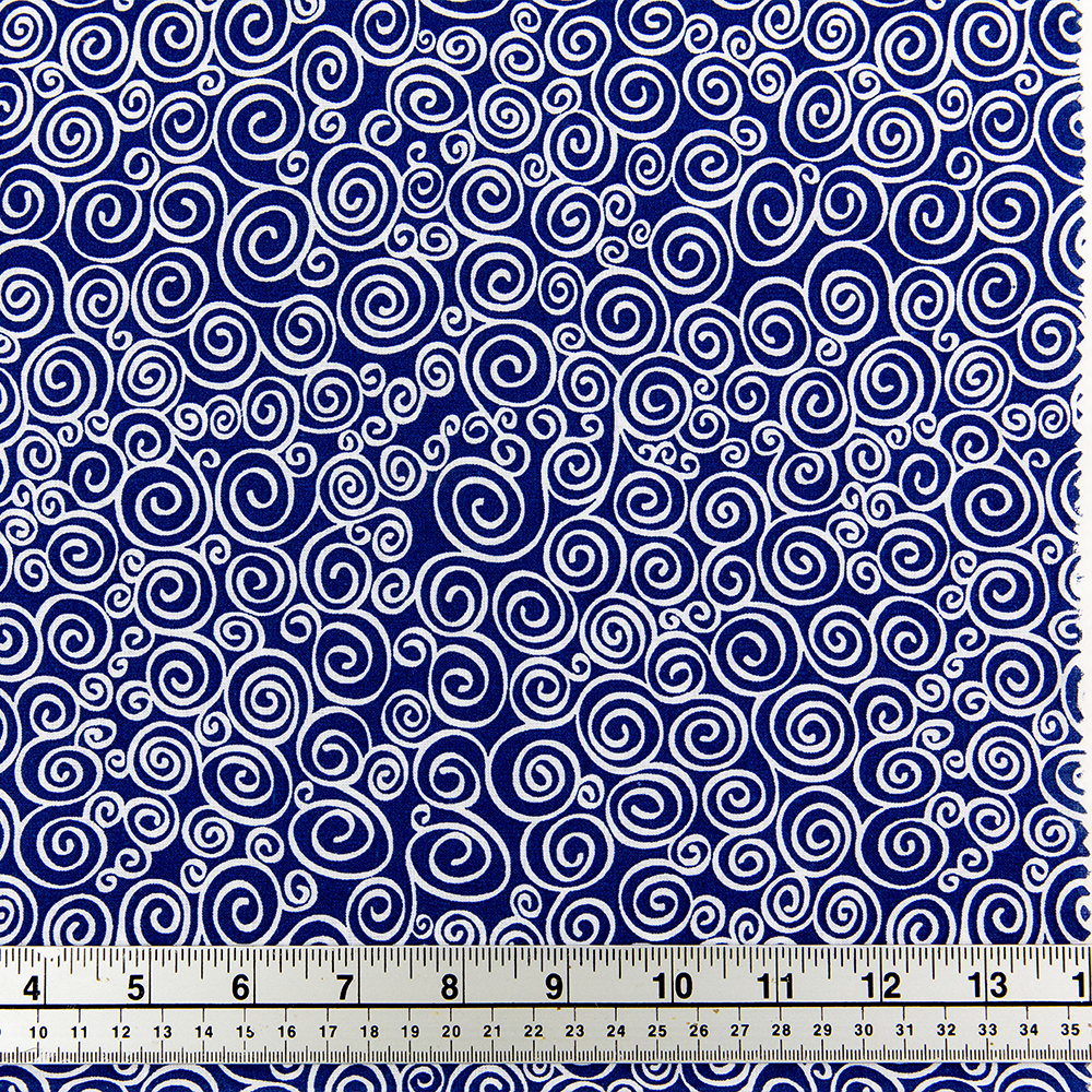 Print Craft & Quilting Fabric, Swirls- Width 112cm