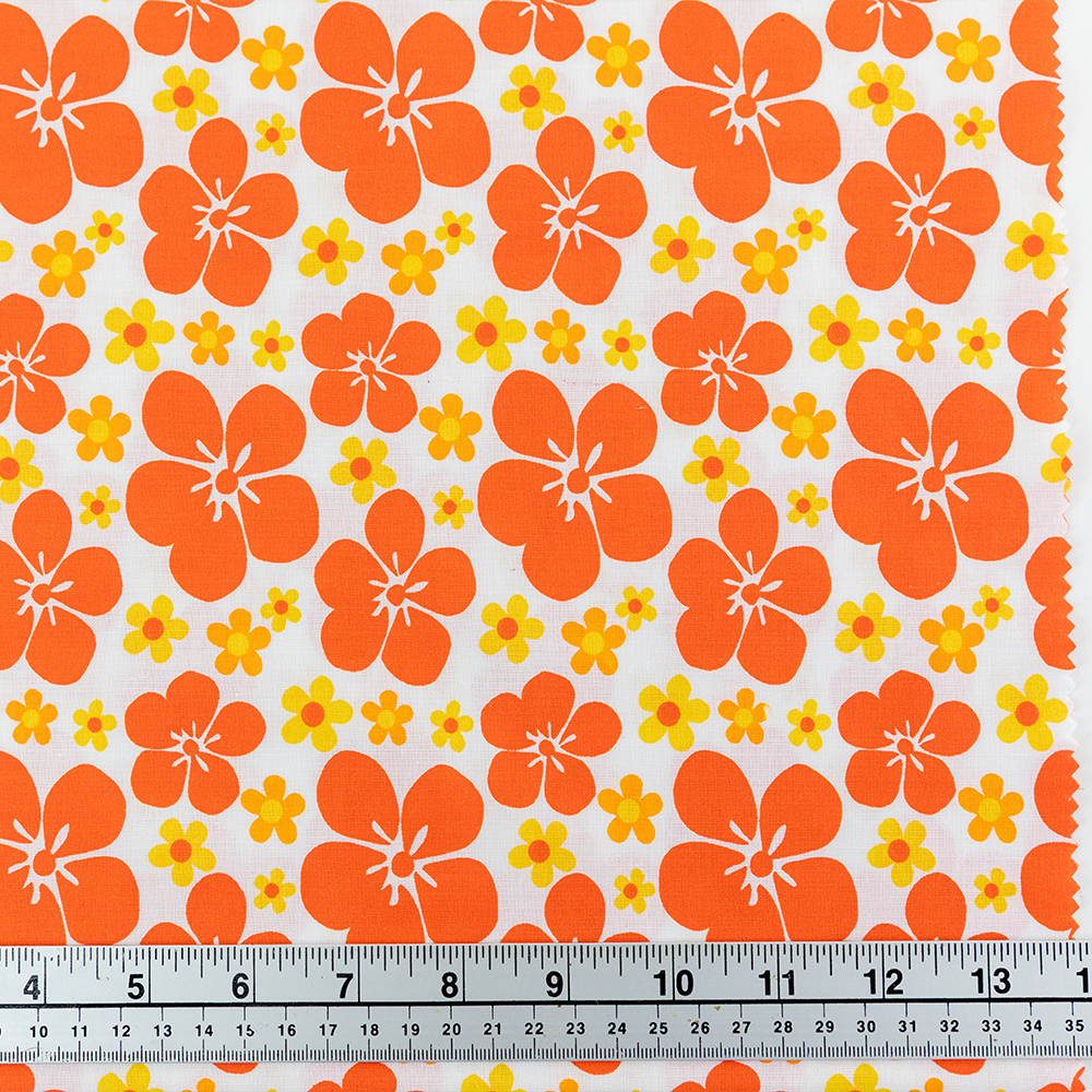 Print Craft & Quilting Fabric, Large Floral- Width 112cm