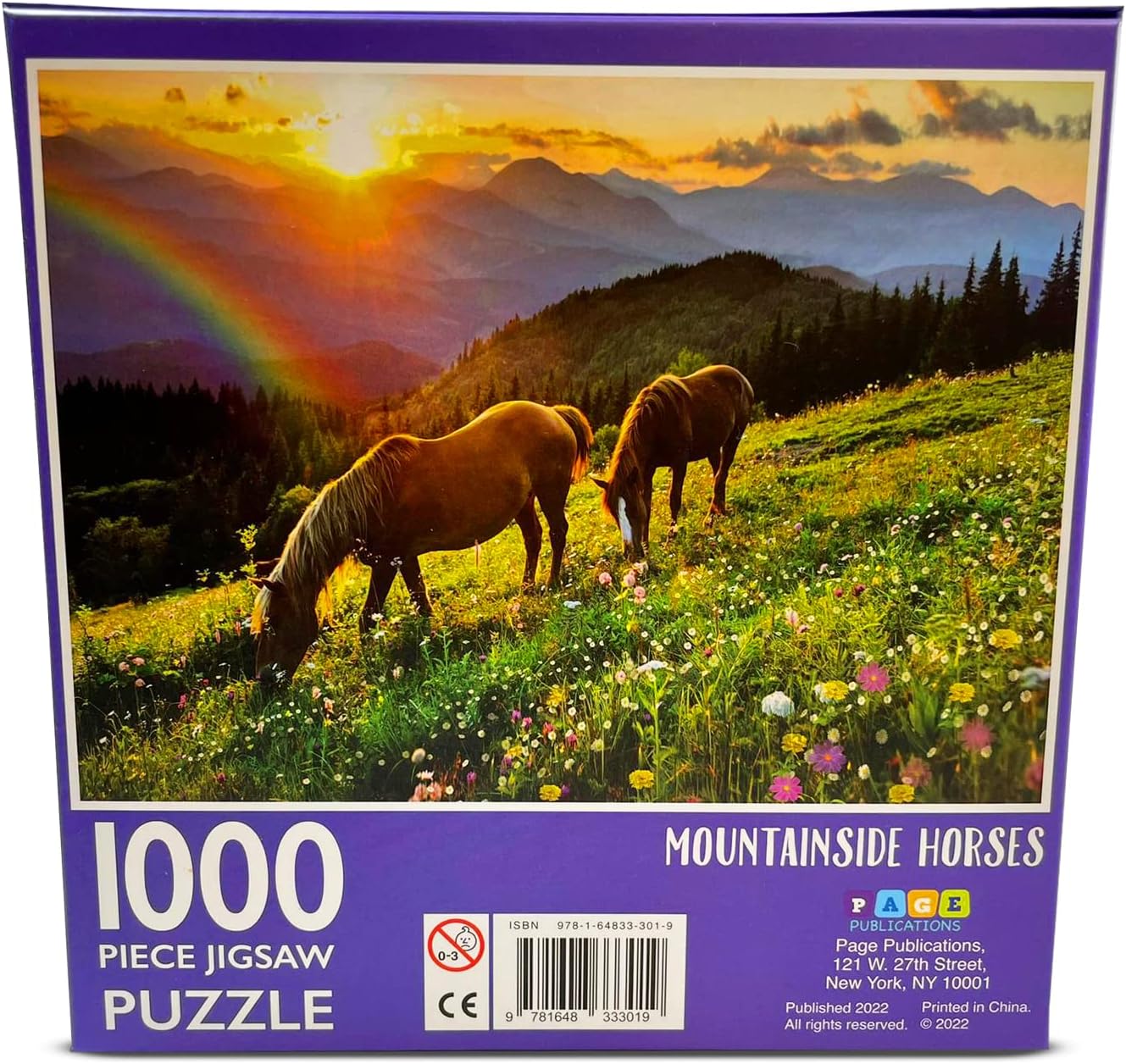 Mountainside Horses Jigsaw Puzzle, 1000-Piece