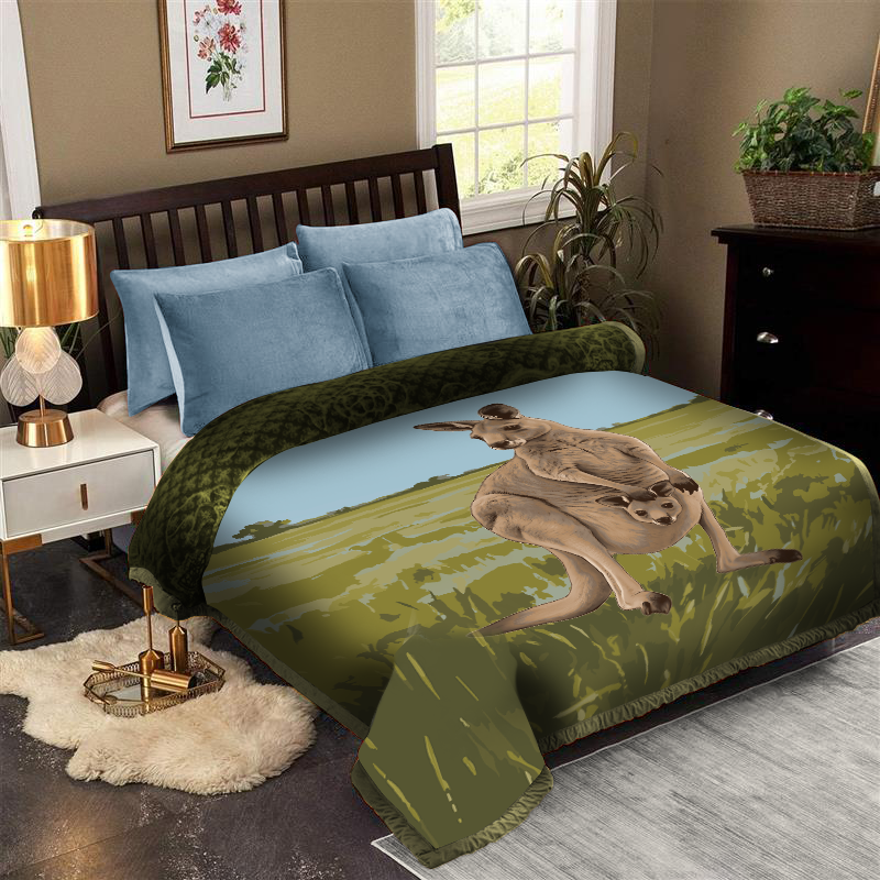 Formr Luxury Mink Blanket, Kangaroo- 2.1mx2.3m