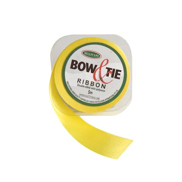 Satin Ribbon, White- 24mm x 5m