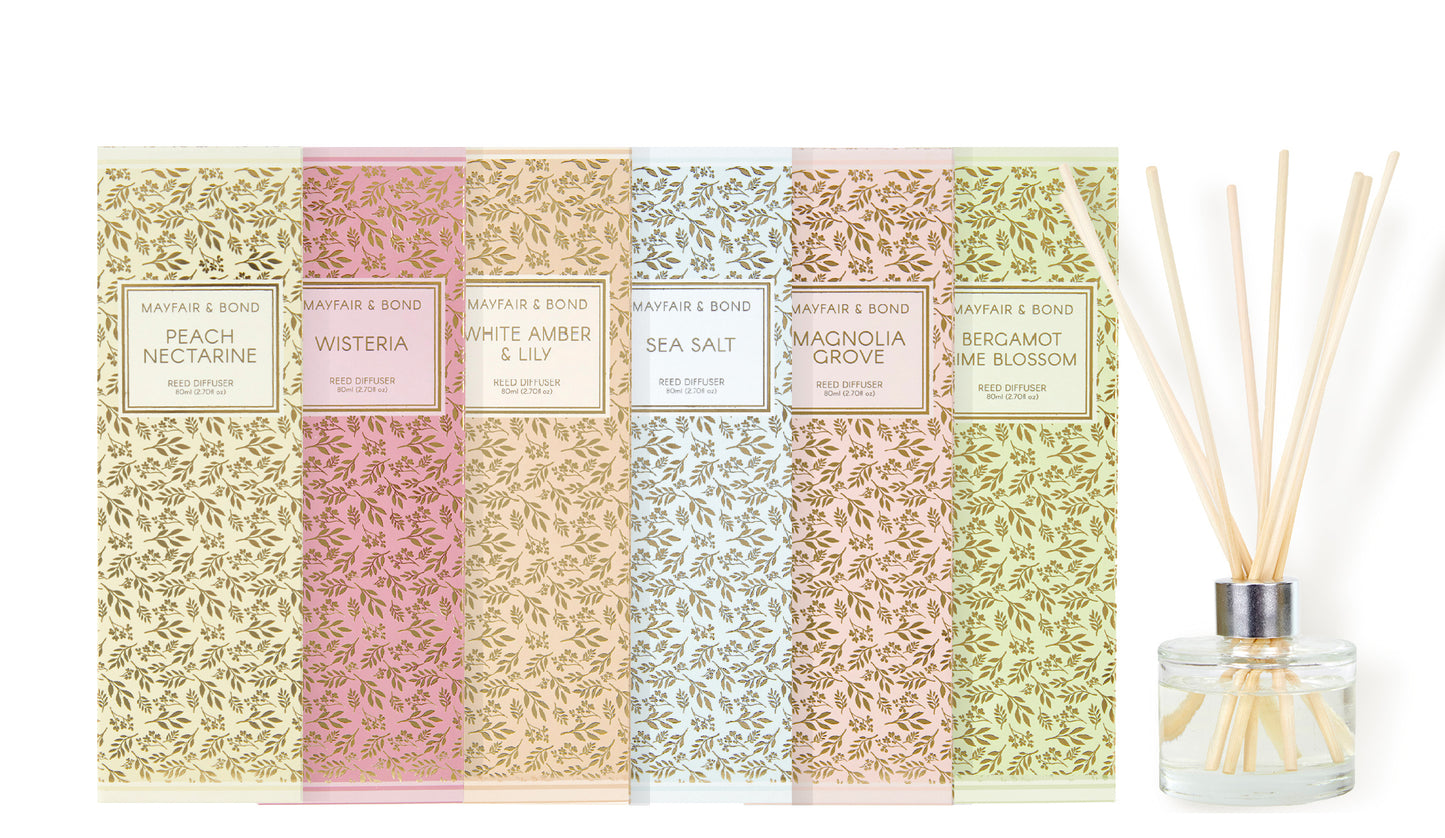 Mayfair & Bond Reed Diffuser, Peach Nectarine- 80ml