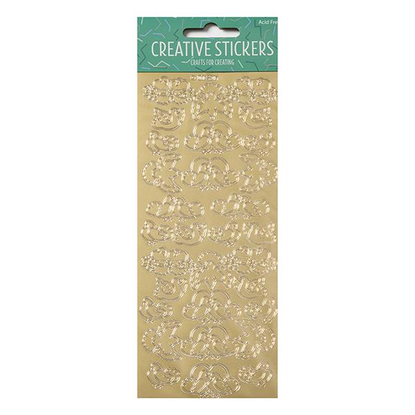 Arbee Stickers, Loving Doves Gold