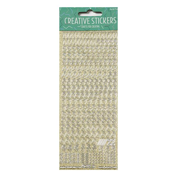 Arbee Stickers, Numbers & Symbols Glitter