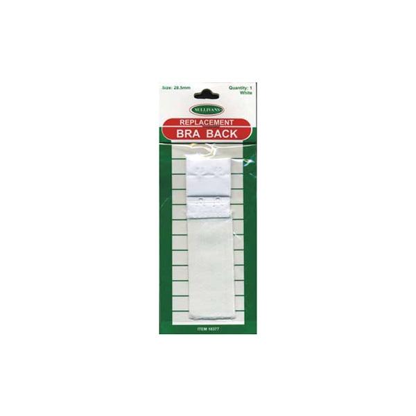 Sullivans Bra Back, White- 28.5 mm