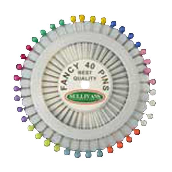 Sullivans Plastic Head Pins, Assorted- 38mm