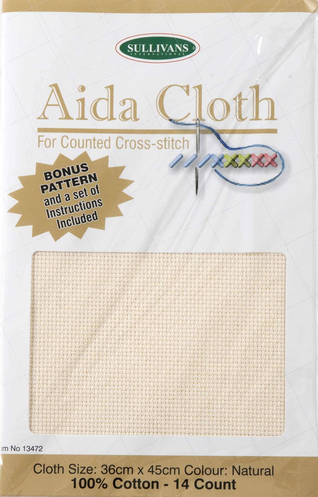 Aida Cloth 14 Count, Natural - 36 cm x 45 cm – Lincraft New Zealand