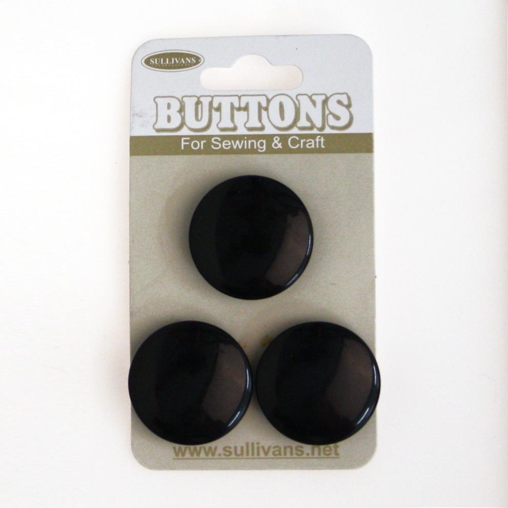 3pcs Coat Sewing Buttons Upholstery Buttons for Crafts Sofa