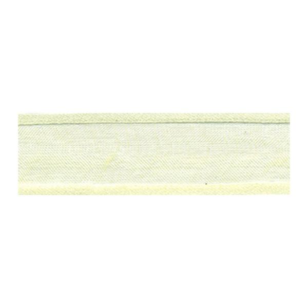 Sullivans Organza Satin Edge, Light Yellow- 25mm