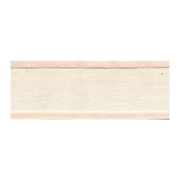 Sullivans Organza Satin Edge, Cream- 38mm