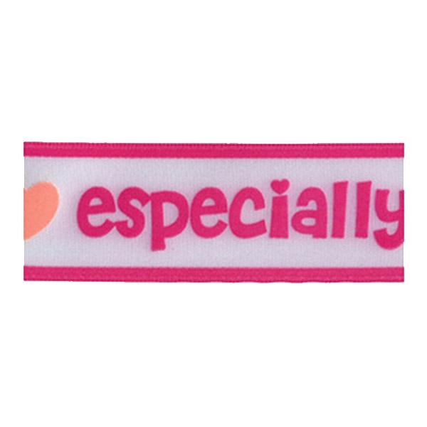 Sullivans Satin Ribbon, Especially For You Hot Pink- 25mm