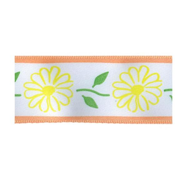 Sullivans Satin Ribbon, Daisy Leaf Light Pink- 25mm