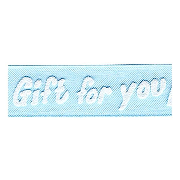 Sullivans Organza Ribbon, Gift for You Light Blue- 25mm
