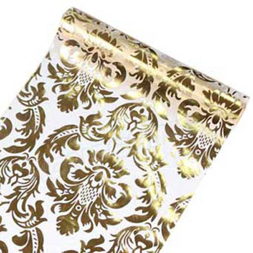Sullivans Metallic Fabric, Silver/Gold- 5mx290mm
