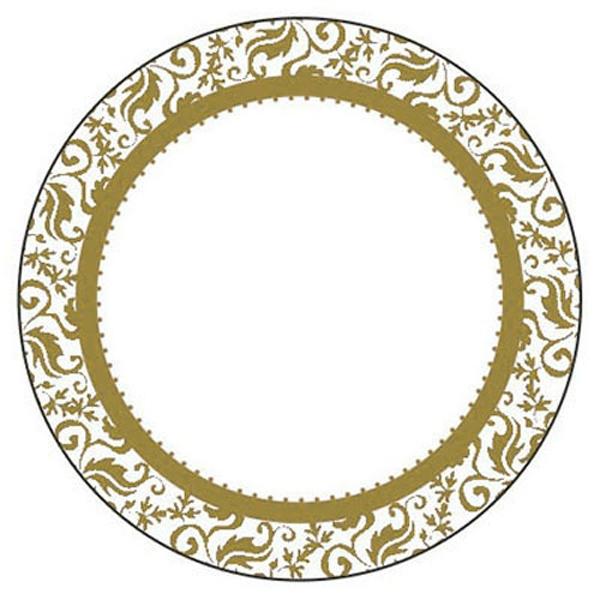 Sullivans Sticker Label, Gold Round- 8cm