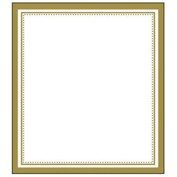 Sullivans Sticker Label, Gold Rectangle- 9x8cm