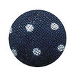 Sullivans Fabric Covered Button, Navy / White Spots- 12 mm