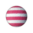 Sullivans Fabric Covered Button, Pink / White Stripe- 12 mm