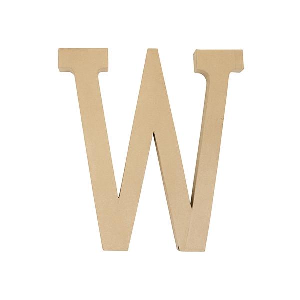 Makr Paper Mache, Jumbo Letter W- 60cm