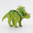 DIY Mini 3D Dinosaur Puzzle, Green Stegosaurus