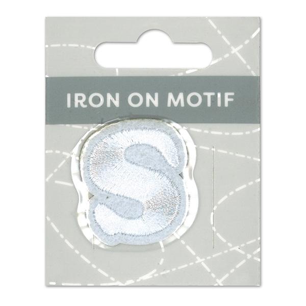 Sullivans Iron On Motif, White S- 35mm