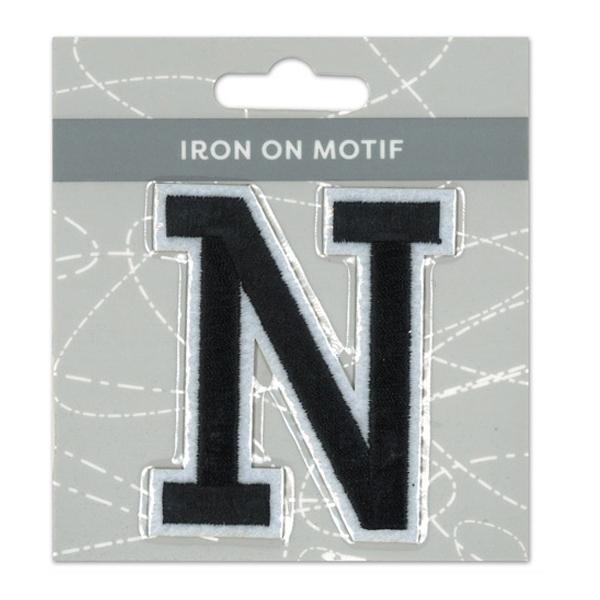 Sullivans Iron On Motif, Black N 75mm Lincraft New Zealand