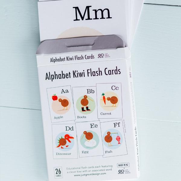 JGD Alphabet Kiwi Flash Cards