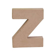 Makr Paper Mache, Small Letter Z- 4"