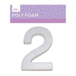 Makr Polyfoam, Large Numeral 2- White