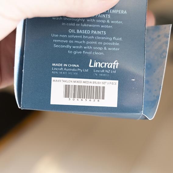 Makr Brush Set with Glitter, White- 3pk