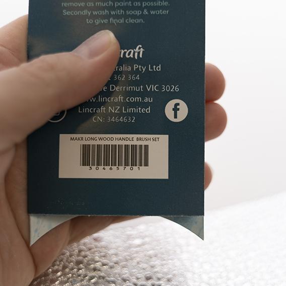 Makr Hog Bristle Brush Set, Flat and Round- 6pk