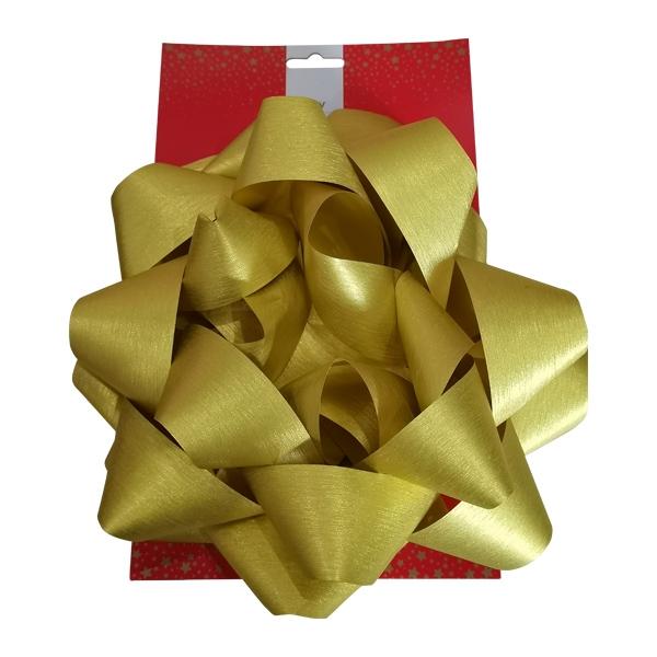 Christmas Glitter Bow, Gold- 30cm
