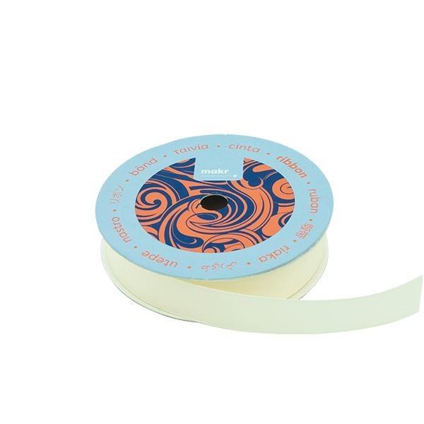 Makr Ribbon, White Taffeta- 16mmx4.5m