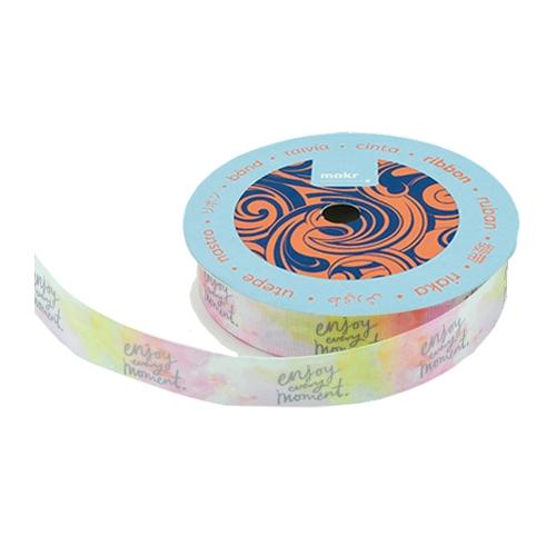 Makr Ribbon, Enjoy Every Moment Satin- 16mmx4.5m