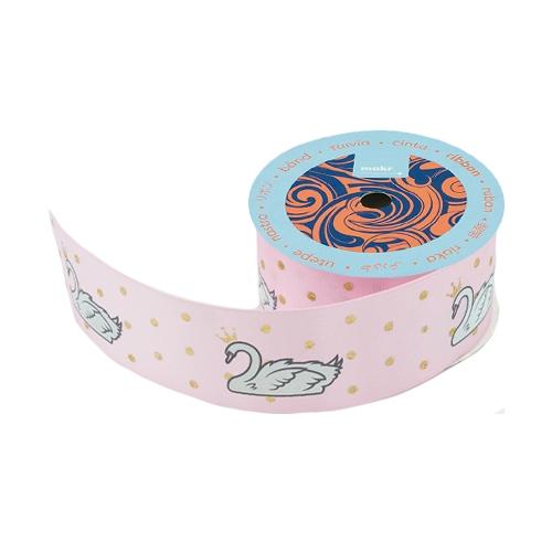Makr Ribbon, Swan lt Pink Satin- 38mmx3.6m