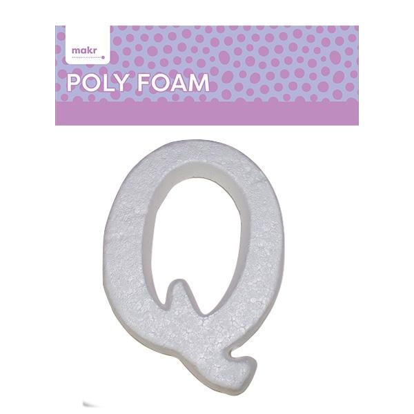 Makr Polyfoam, Uppercase Q- White
